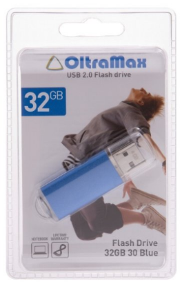 Изображение USB flash OltraMax 30,(USB 2.0/32 Гб)-синий ()