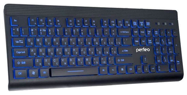Изображение Клавиатура Perfeo PF-843 BACKLIGHT (USB), (черный)