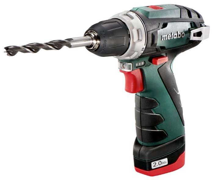 Изображение Шуроповерт Metabo PowerMaxx BS 2014 Basic 2.0Ah x2 Case Set2 (34 Н·м//Li-Ion/2 А.ч/10.8 В) (600080880)