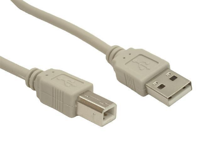 Изображение Кабель соединительный 5BITES UC5010-030C USB 2.0 A USB 2.0 B серый 3 м