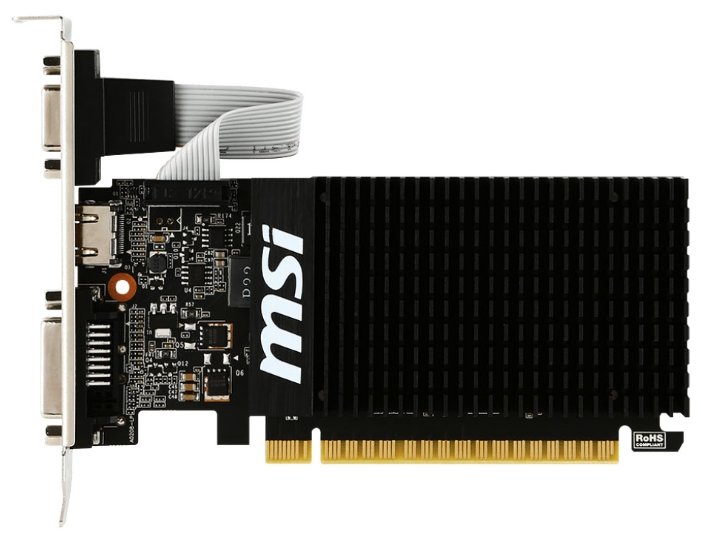 Изображение Видеокарта MSI GeForce GT 710 Silent 2GD3H LP 2 Гб (NVIDIA GeForce GT 710, GDDR3)/(2GD3H LP)