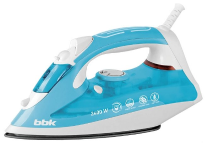 Изображение Утюг BBK ISE-2400 (2400 Вт/белый, голубой)