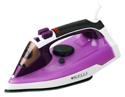 Изображение Утюг Kelli KL-1621 (2200 Вт/черный, фиолетовый)