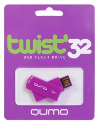 Изображение USB flash Qumo Twist Fandango,(USB 2.0/32 Гб)-фиолетовый (QM32GUD-TW-Fandango)