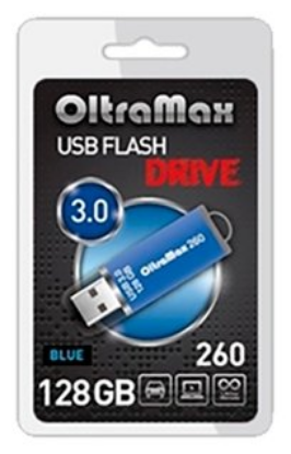 Изображение USB flash OltraMax 260,(USB 3.0/128 Гб)-синий ()