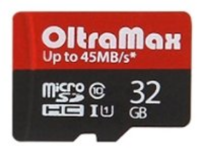 Изображение Карта памяти OltraMax MicroSDHC Class 10 32 Гб адаптер на SD OM032GCSDHC