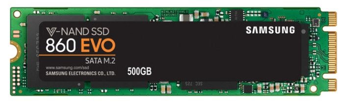 Изображение SSD диск Samsung 860 EVO 500 Гб 2280 (MZ-N6E500BW)