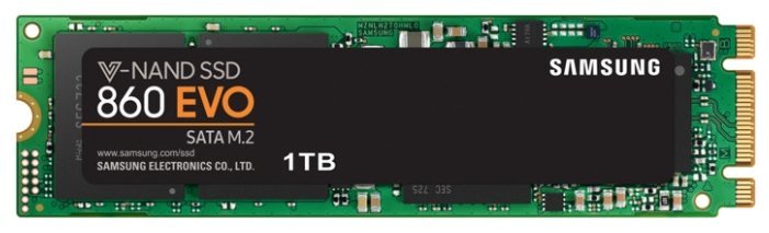 Изображение SSD диск Samsung 860 EVO 1000 Гб 2280 (MZ-N6E1T0BW)