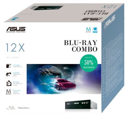 Изображение Оптический привод Asus BC-12D2HT (BD-ROM/DVD RW/SATA/черный)