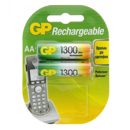 Изображение Аккумулятор GP HR6-2BL (AA (R6,316,LR6) 1,2 В 1300 мА*час Ni-Mh)