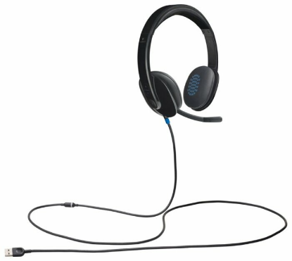 Изображение Компьютерная гарнитура Logitech USB Headset H540 (с проводом, накладные)