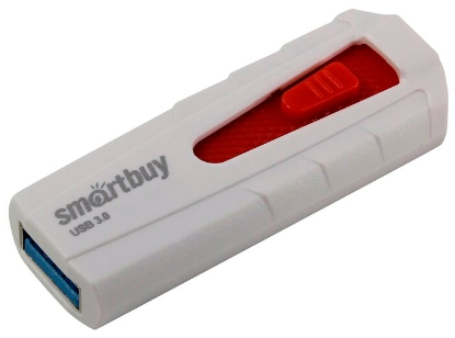 Изображение USB flash SmartBuy Iron,(USB 3.0/64 Гб)-белый, красный ()