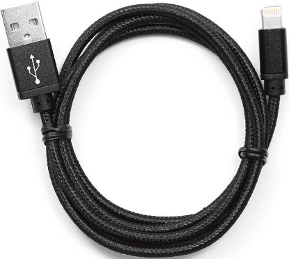 Изображение Кабель соединительный Gembird CC-ApUSB2bk1m USB 2.0 A Lightning 8P черный 1 м