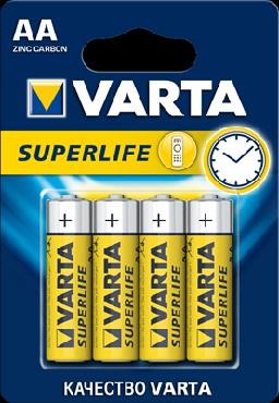 Изображение Батарейка Varta R6 AA BL4 SUPER LIFE HEAVY DUTY (AA (R6,316,LR6) 1,5 В  )