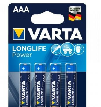 Изображение Батарейка Varta LR03 AAA BL4 HIGH ENERGY ALKALINE (AAA (R03,286,LR03) 1,5 В  щелочная (алкалиновая))