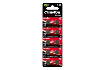 Изображение Батарейка Camelion AG7-BP10 10шт/уп (LR57 (LR926,V7GA,AG7,G7) 1,5 В 34 мА*час щелочная (алкалиновая))