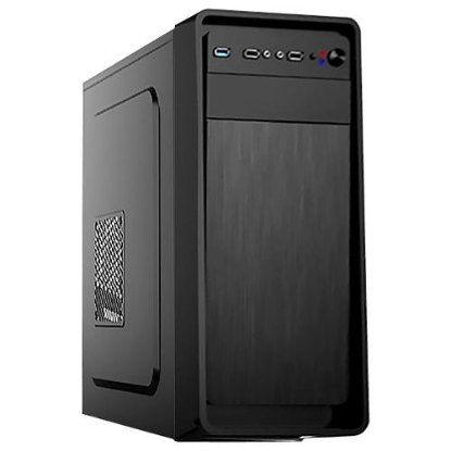 Изображение Корпус ExeGate XP-332 (mATX, ATX, черный, 500 Вт)/()