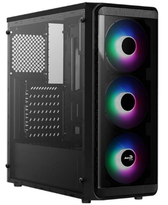 Изображение Корпус AeroCool SI-5200 Frost (mATX, ATX, Mini-ITX, черный, без БП)/()