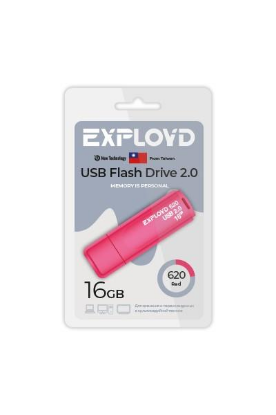 Изображение USB flash Exployd 620,(USB 2.0/16 Гб)-красный ()