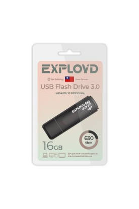 Изображение USB flash Exployd 630,(USB 3.0/16 Гб)-черный ()