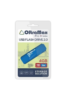 Изображение USB flash OltraMax 310,(USB 2.0/4 Гб)-синий ()