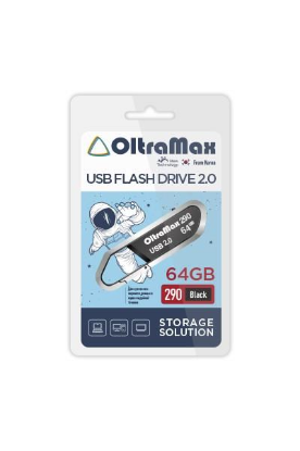 Изображение USB flash OltraMax 290,(USB 2.0/64 Гб)-черный ()