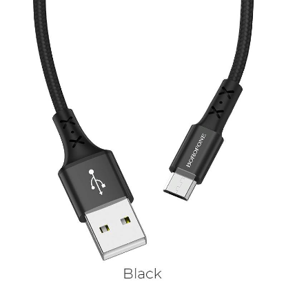 Изображение Кабель соединительный BOROFONE BX20 Enjoy USB 2.0 A Micro USB 2.0 B черный 1 м