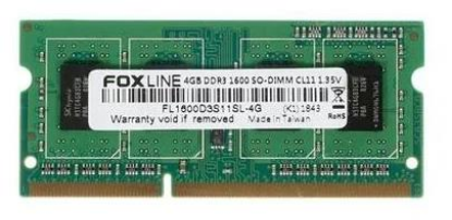 Изображение Оперативная память 4 GB DDR3 Foxline FL1600D3S11S1-4G (12800 МБ/с, 1600 МГц, CL11)