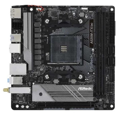 Изображение Материнская плата AM4 ASRock A520M-ITX/AC