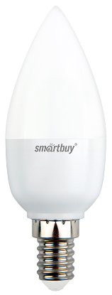 Изображение Лампа светодиодная SmartBuy C37 Е14 6000К 7 Вт