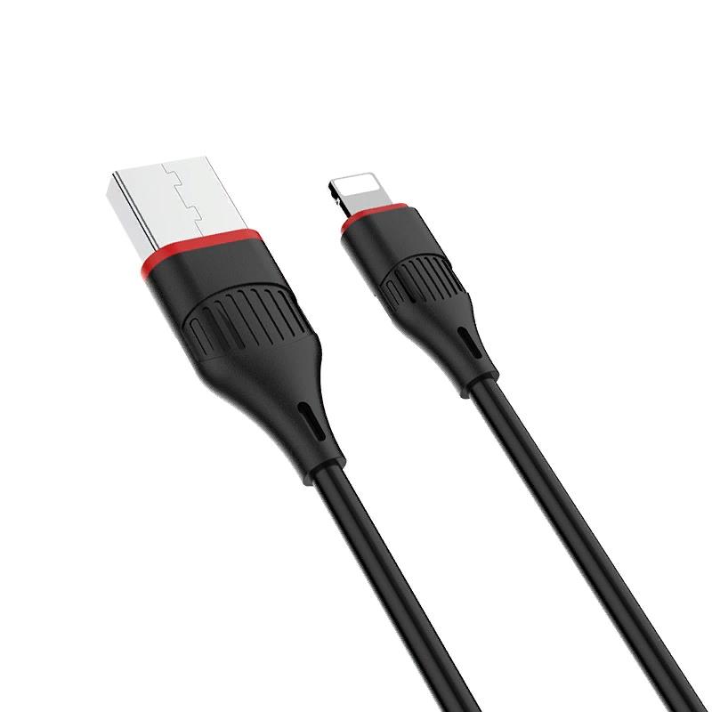 Изображение Кабель соединительный BOROFONE BX17 Enjoy USB 2.0 A Lightning 8P черный 1 м