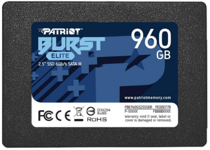 Изображение SSD диск Patriot Burst Elite 960 Гб 2.5" (PBE960GS25SSDR)