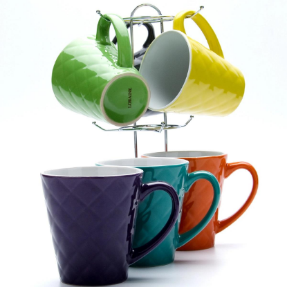 Изображение Набор чашек LORAINE 23137  0,35 л