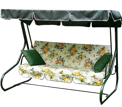 Изображение Садовые качели Olsa Новара с908 зеленый, белый, бежевый