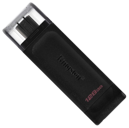 Изображение USB flash Kingston DataTraveler 70,(USB 3.2/128 Гб)-черный ()