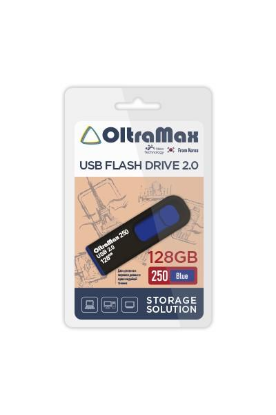 Изображение USB flash OltraMax 250,(USB 2.0/128 Гб)-синий, черный ()