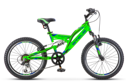 Изображение Велосипед Stels Mustang V 20" V010 (зеленый/20 "/13.0 ")-2021 года LU088354*LU092147
