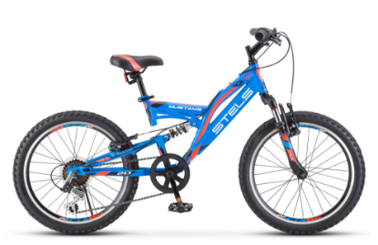 Изображение Велосипед Stels Mustang V 20" V010 (синий/20 "/13.0 ")-2021 года LU088353*LU092147