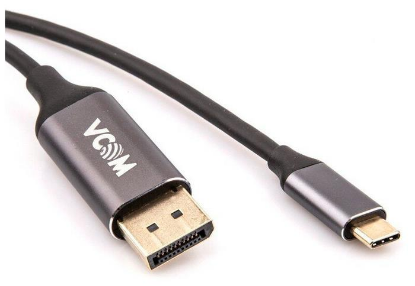 Изображение Кабель VCOM CU422MC-1.8M DisplayPort-USB 3.1 C (черный) (1,8 м)