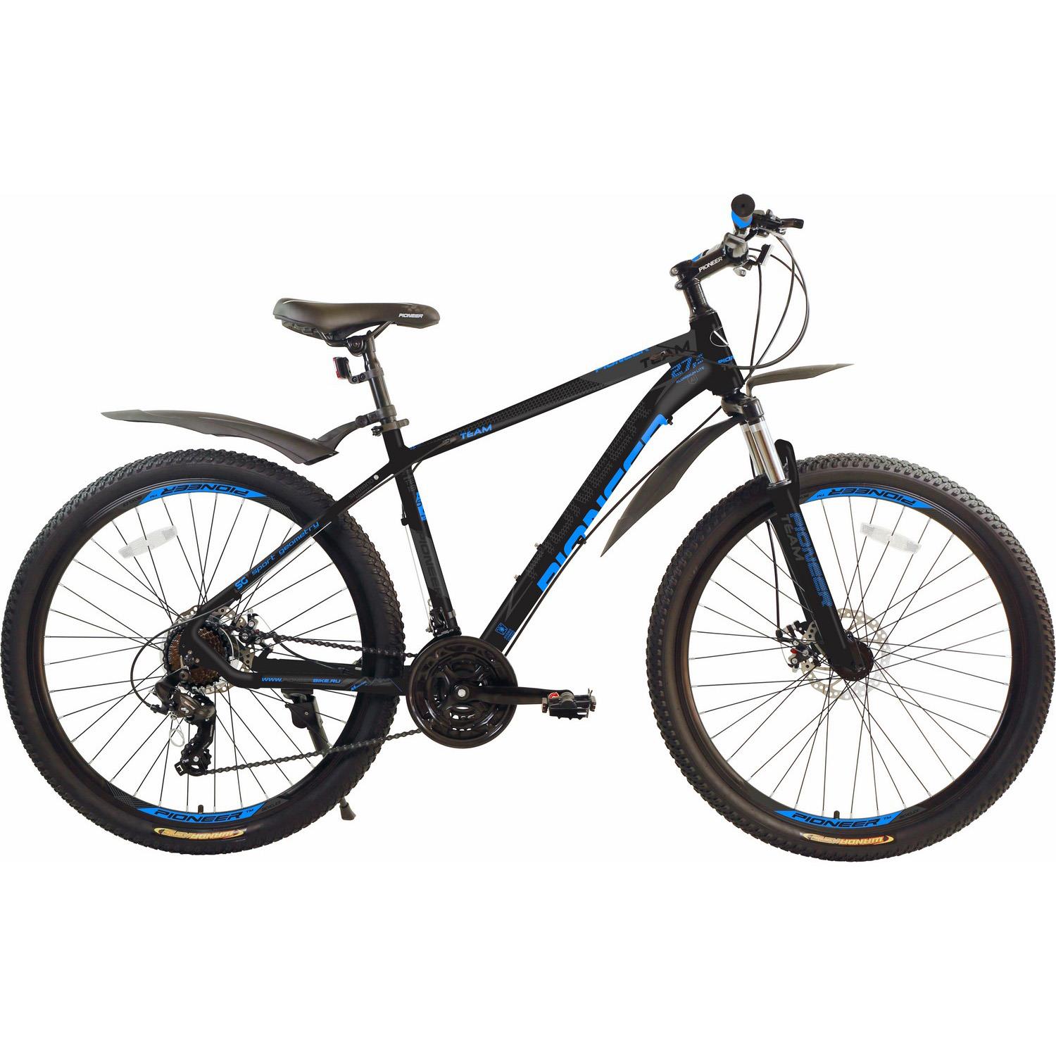 Изображение Велосипед Pioneer Team 27.5 (серый, черный, синий/27.5 "/18.0 ")-