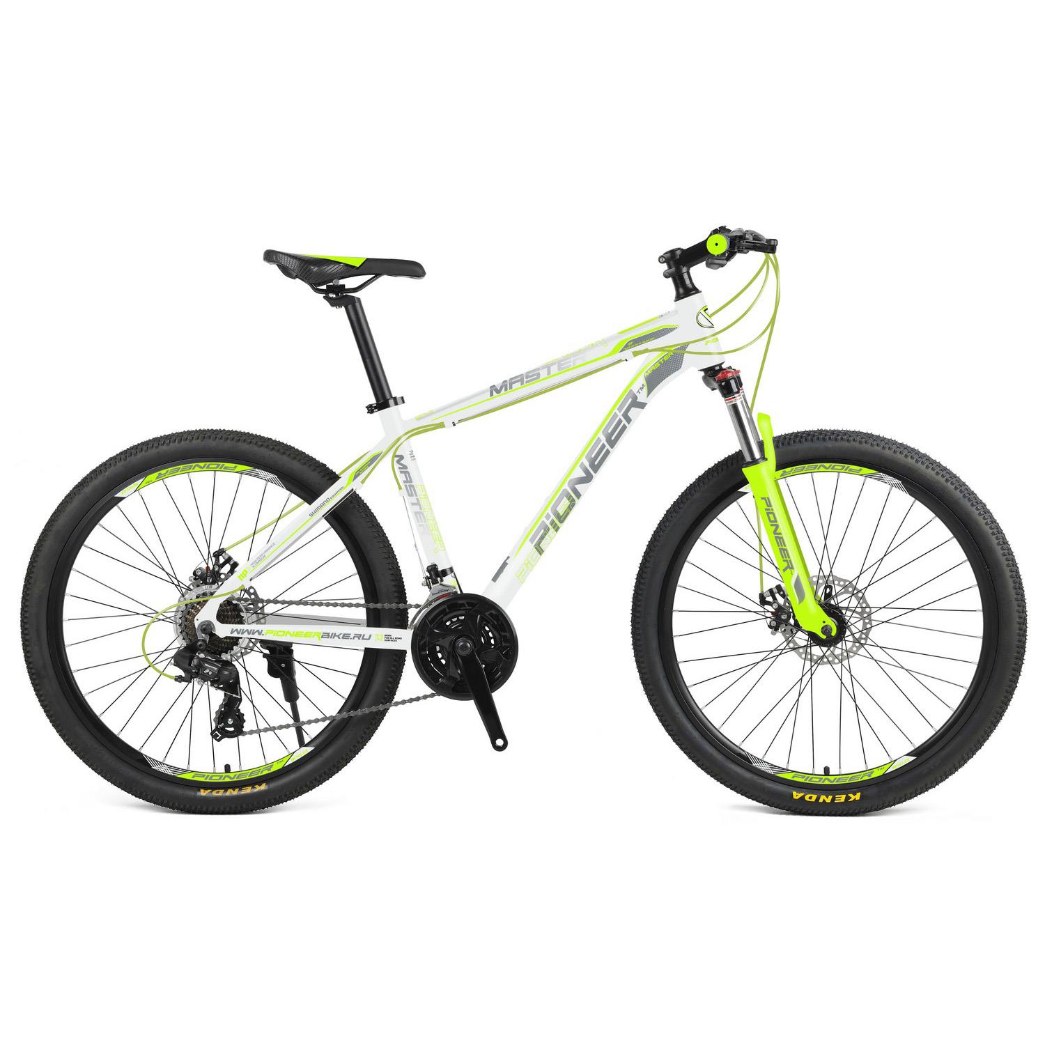 Изображение Велосипед Pioneer Master 26 (белый, серый, зеленый/26 "/19.0 ")-