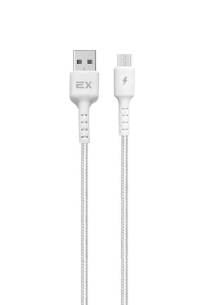 Изображение Кабель соединительный Exployd EX-K-1266 USB 2.0 A Micro USB 2.0 B белый 1 м