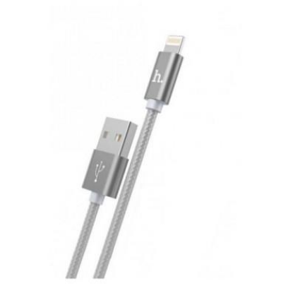Изображение Кабель соединительный Hoco HC-32168 X2 USB 2.0 A Lightning 8P серый 1 м