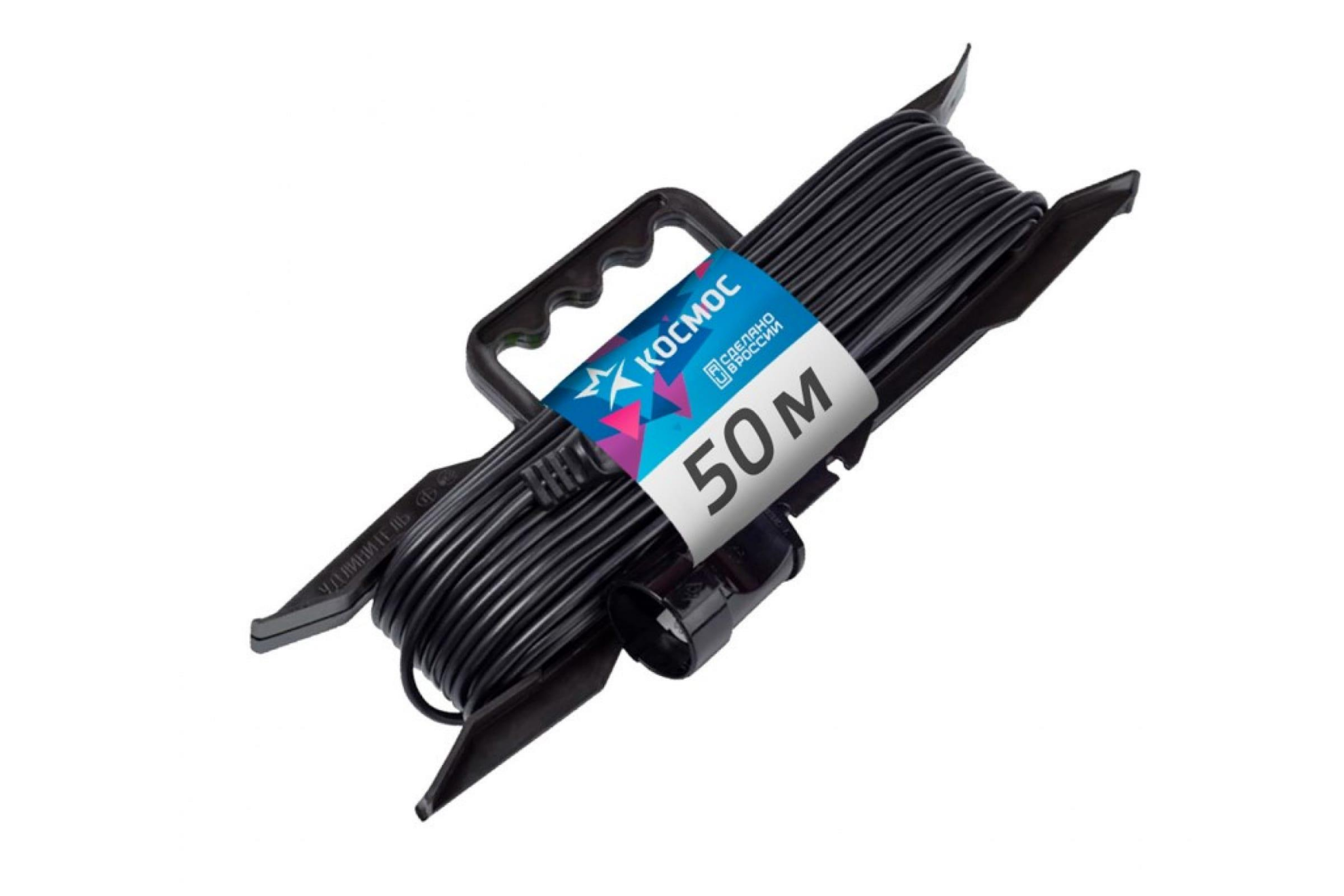Изображение Сетевой фильтр Космос YPKsm50m-1g(6A) 50 м, черный