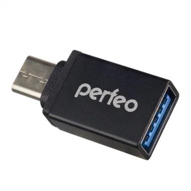 Изображение Переходник Perfeo PF-VI-O006 USB 3.0 A USB Type-C черный