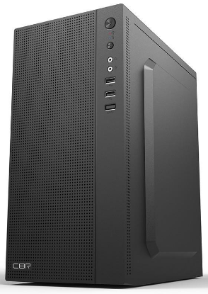 Изображение Корпус CBR mATX Minitower MX08 (mATX, Mini-ITX, черный, без БП)/(PCC-MATX-MX08-WPSU)