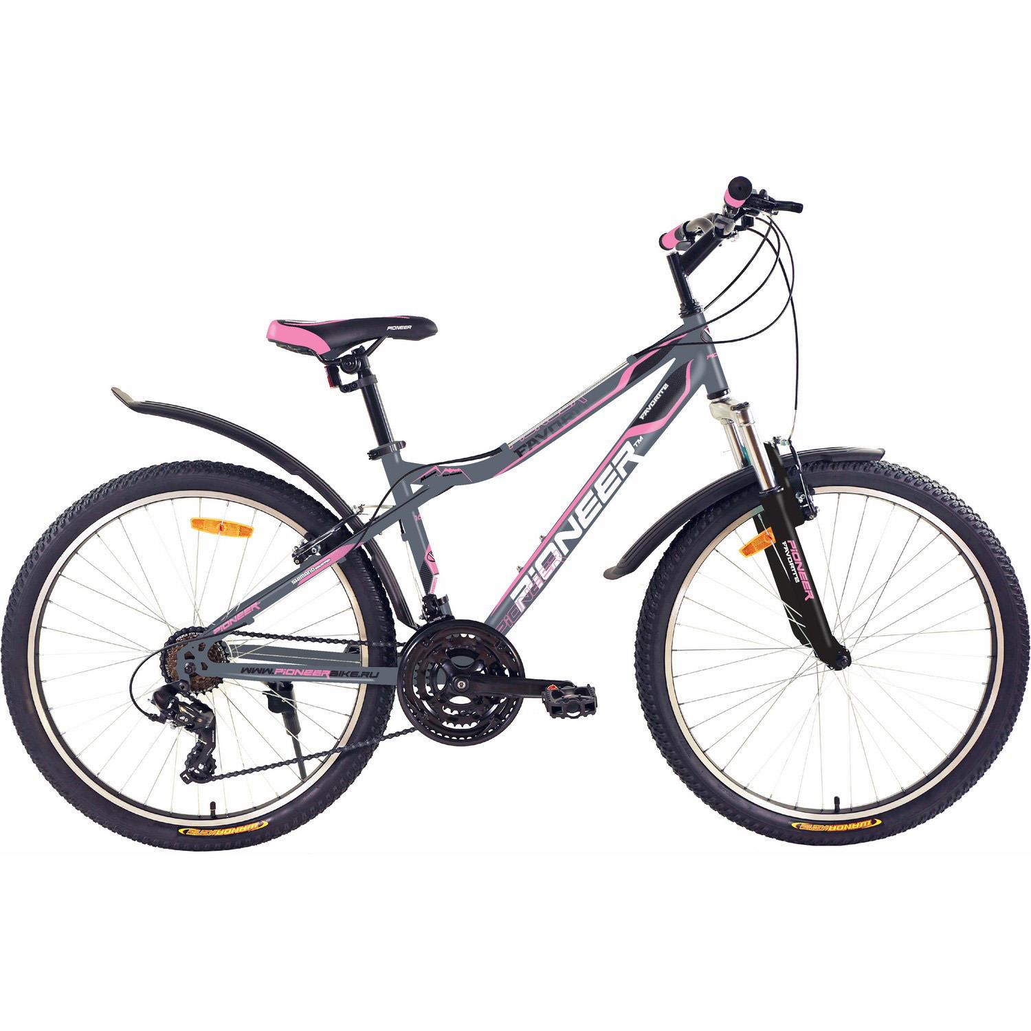 Изображение Велосипед Pioneer Favorite 26 (серый, черный, розовый/26 "/16.0 ")-