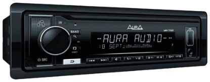 Изображение Автомагнитола AURA AMH-77DSP Black Edition, (4х51 Вт, многоцветный дисплей, черный)