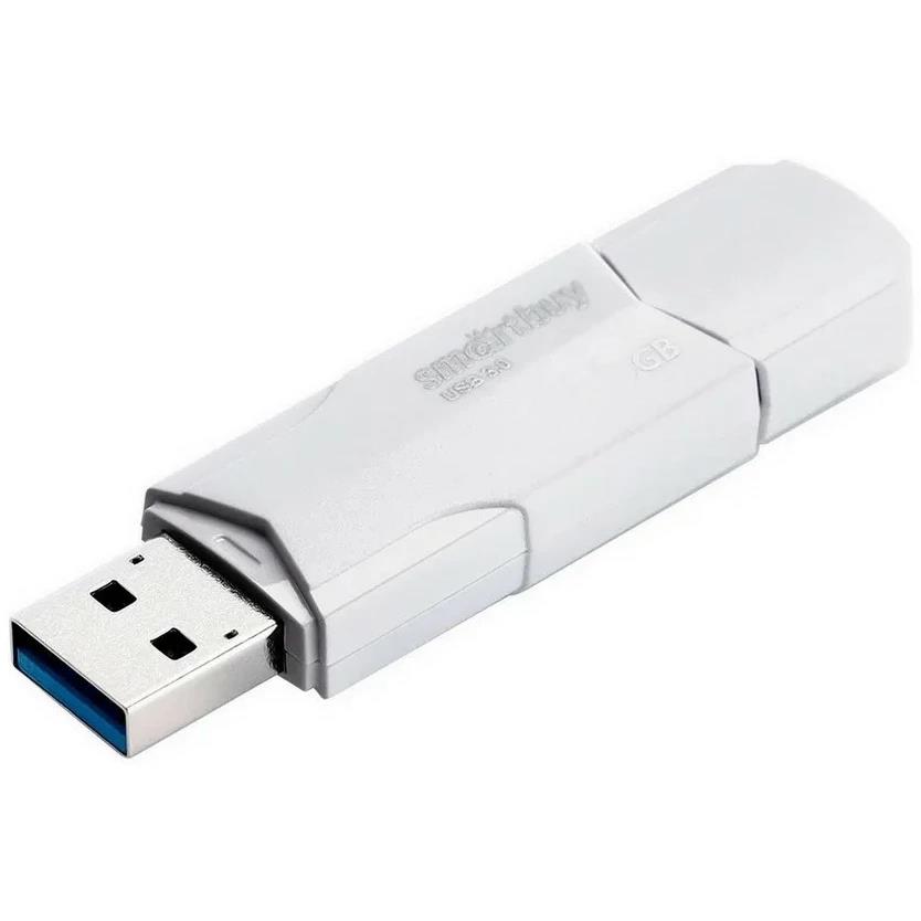Изображение USB flash SmartBuy Clue,(USB 2.0/4 Гб)-белый (SB4GBCLU-W)