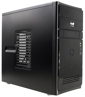 Изображение Корпус Inwin ENR-021BL PM-450ATX (micro-ATX, черный, 450 Вт)/(6177859)